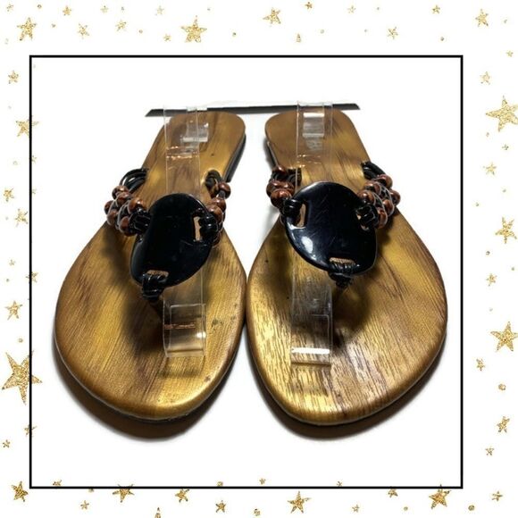 Royal Footwear NY Beaded Thong Sandals 7 - Picture 3 of 6